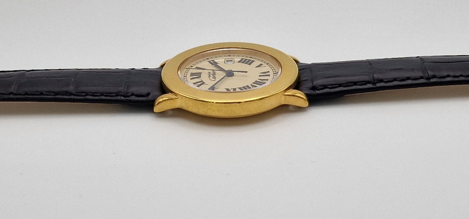 Must de Cartier Ronde Mid-Size Vermeil Gents Watch