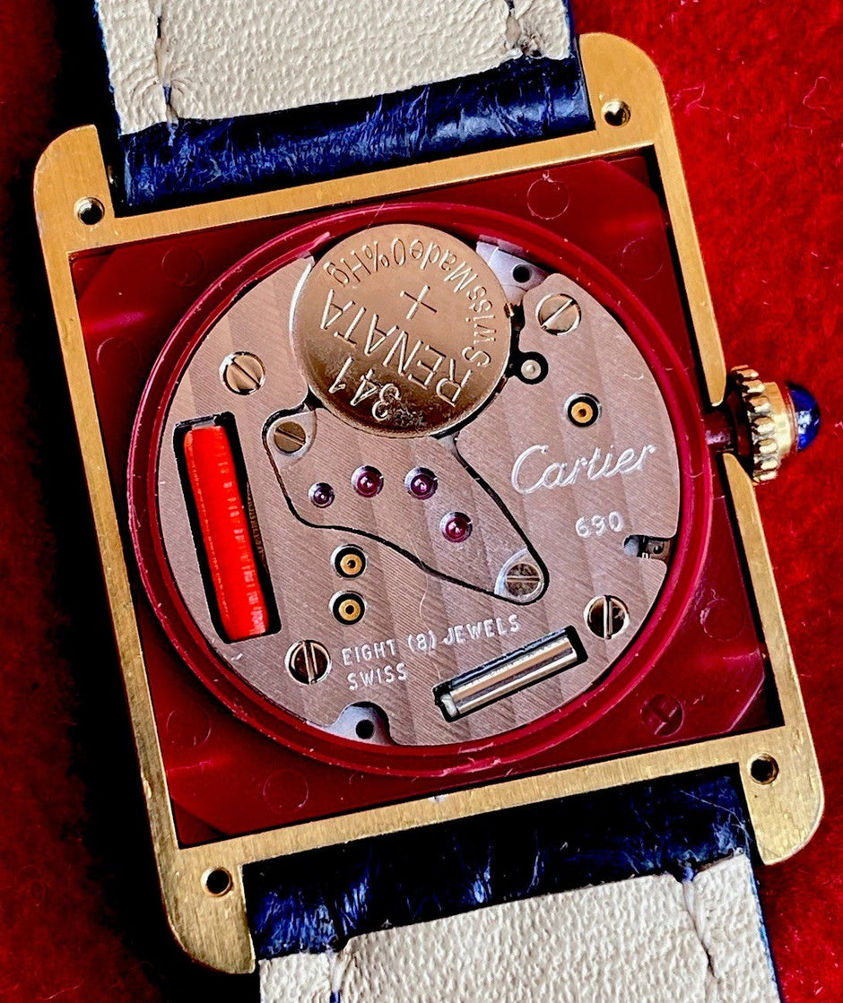 Must de Cartier Tank LM 590005 Vermeil Quartz 24x31mm