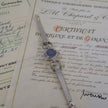 Vintage Chopard 18K White Gold Diamond Lapis Lazuli Watch 20mm
