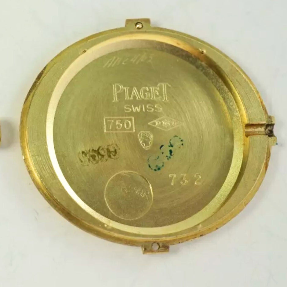 Vintage Piaget 9802 18K Yellow Gold Ladies Watch, 1980s