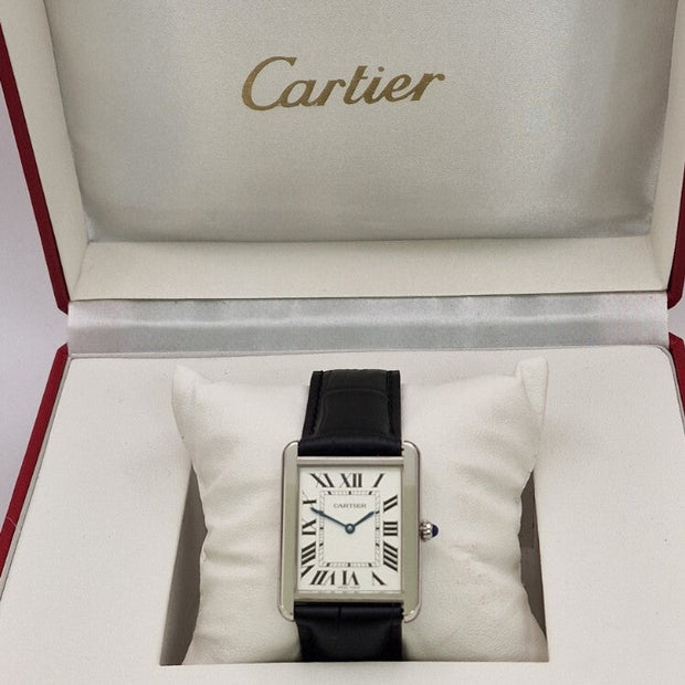 Cartier Tank Solo Stainless Steel with Deployant Clasp & Box