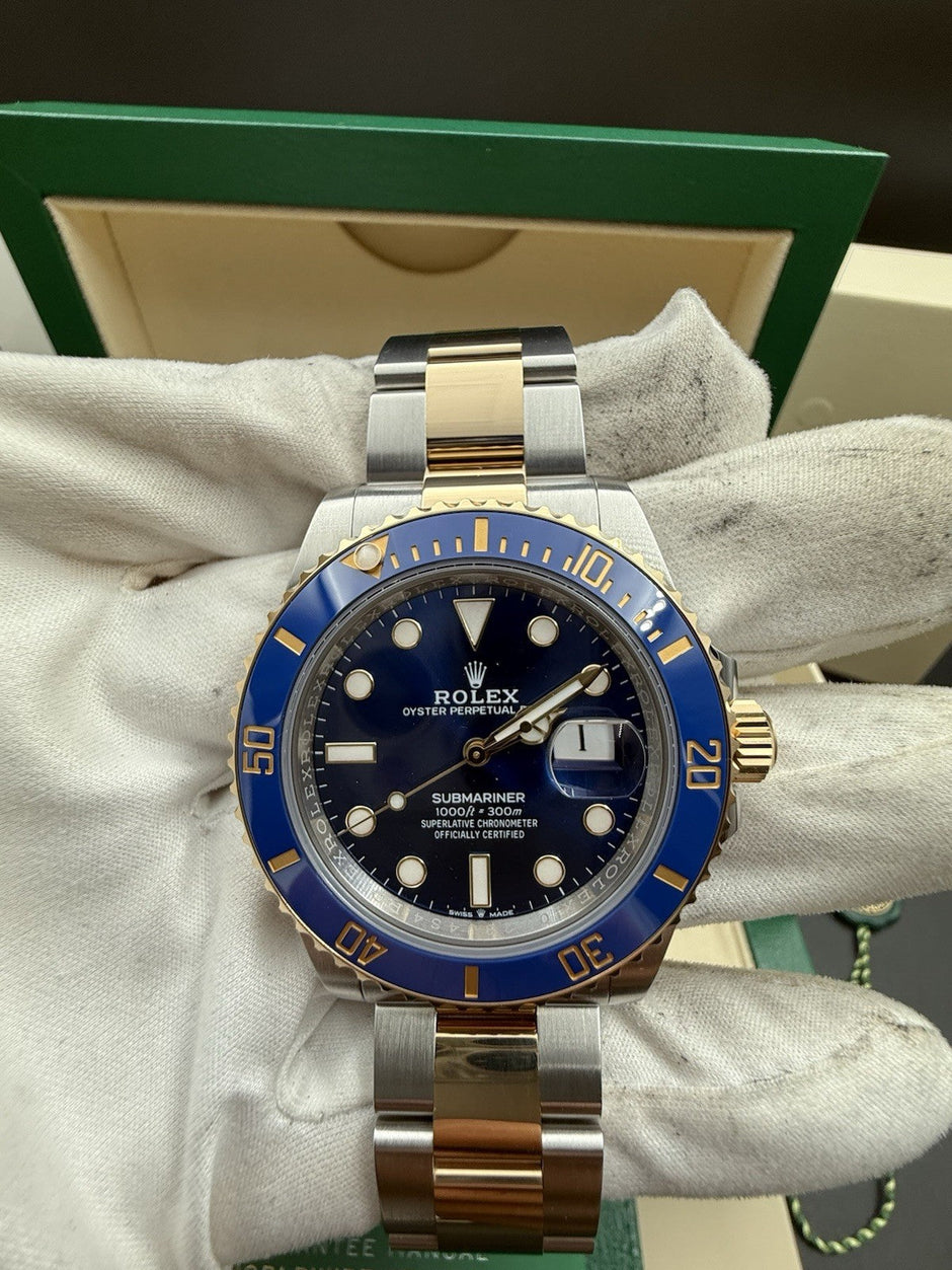Rolex Submariner Date 126613LB Gold & Steel Blue Dial, Unworn