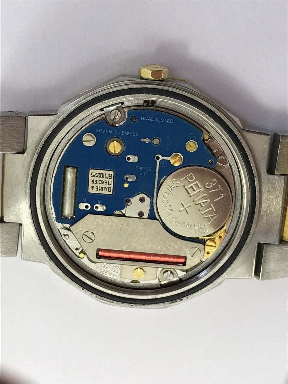 Baume & Mercier Riviera 5333.018 18K Gold & Steel Quartz 30mm