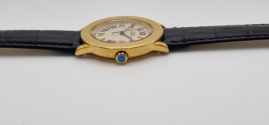 Must de Cartier Ronde Mid-Size Vermeil Gents Watch