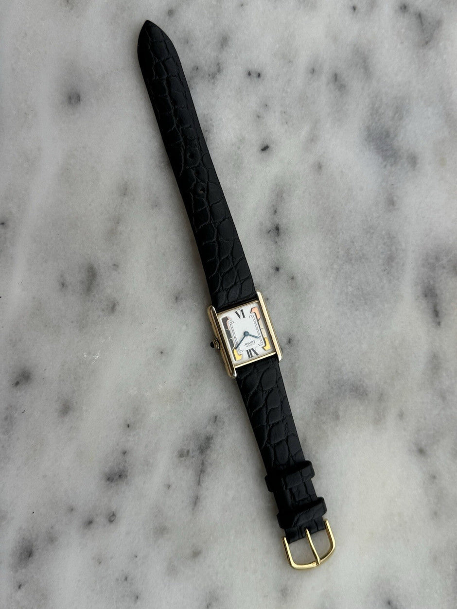 Must de Cartier Tank Vermeil Tri-Colour Quartz 23.5x30.5mm