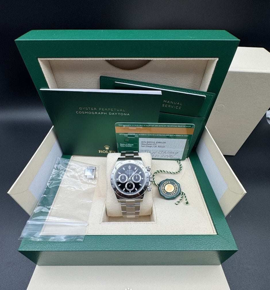 Rolex Daytona 116520 Steel Black Dial, 2016 Full Set