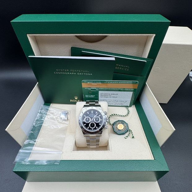 Rolex Daytona 116520 Steel Black Dial, 2016 Full Set