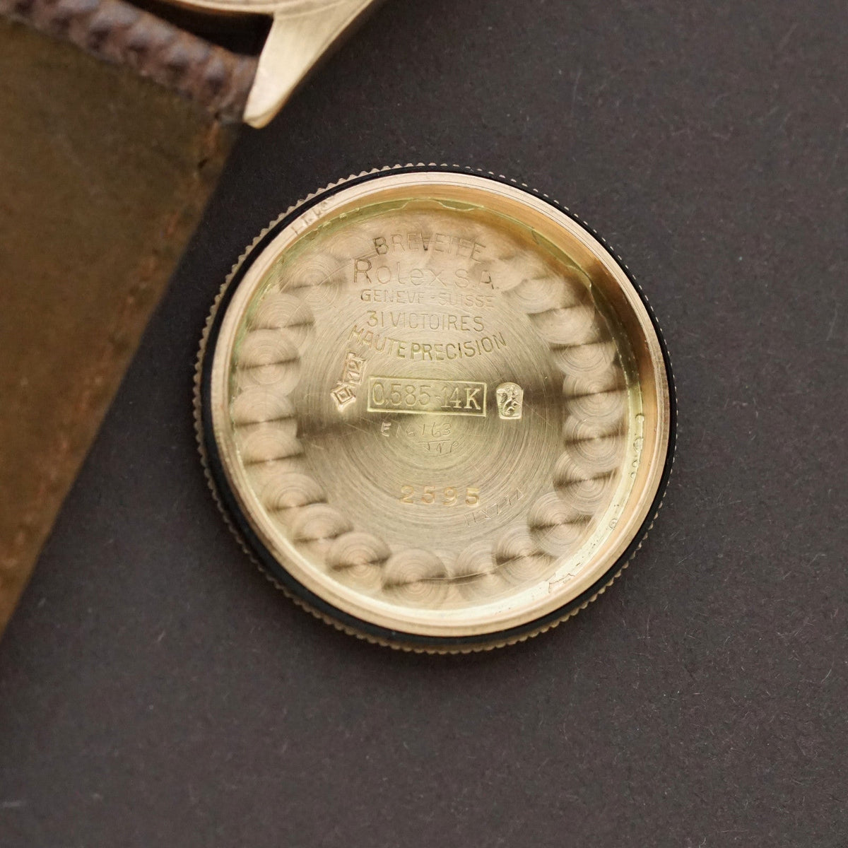 Vintage Rolex Oyster Speedking 2595 14K Rose Gold, c.1946