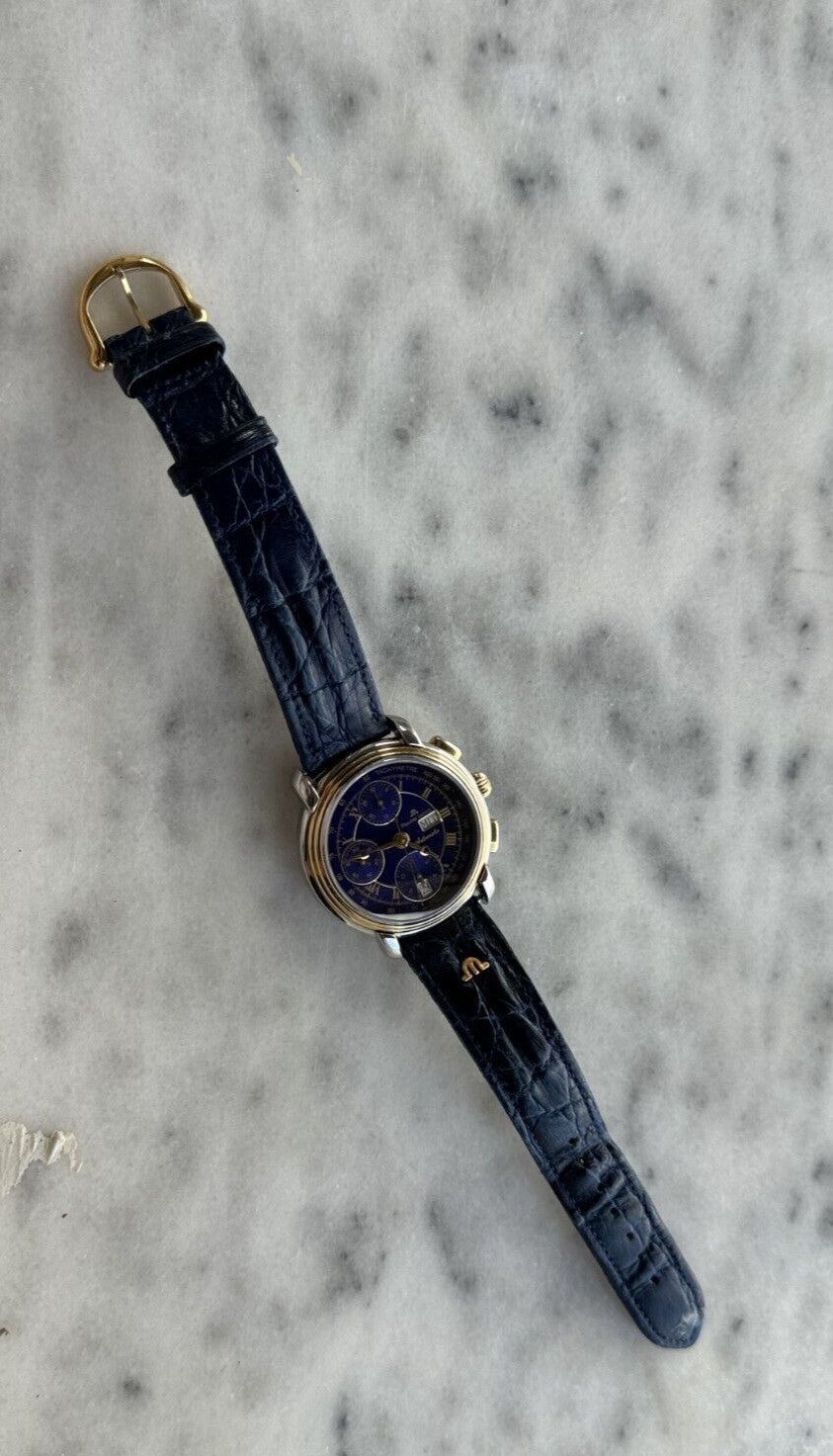 Maurice Lacroix Masterpiece Chronograph 67413 Blue Dial 38mm