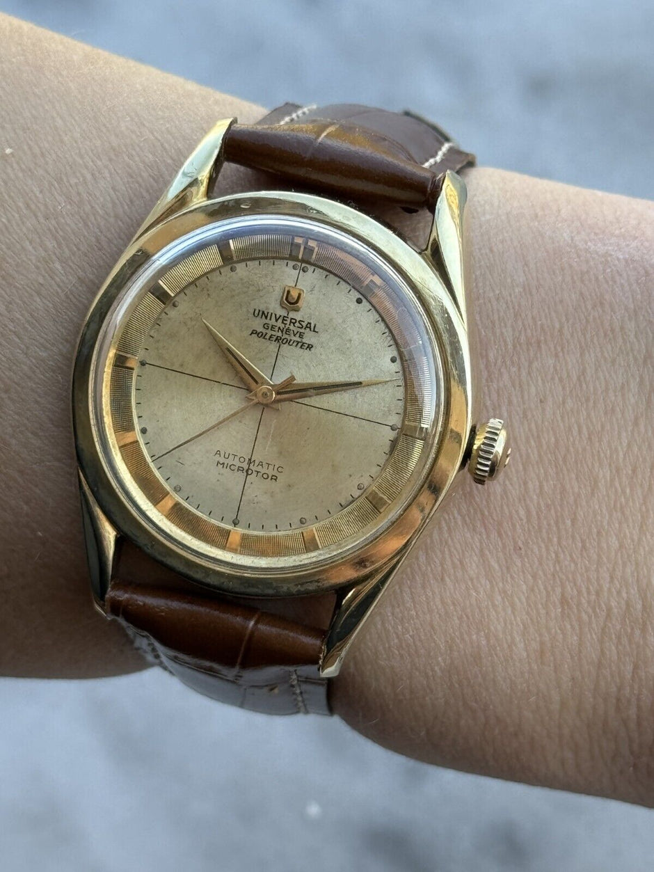 Vintage Universal Genève Polerouter Micro-Rotor Cal. 215