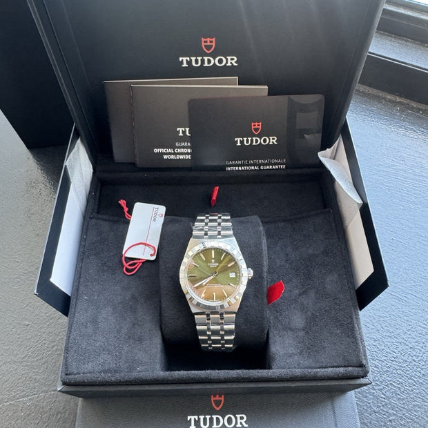 Tudor Royal M2836C1A0-0103 36mm Green Dial Steel, Unworn