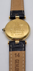 Must de Cartier Vendôme Vermeil Ladies Watch, Black Dial