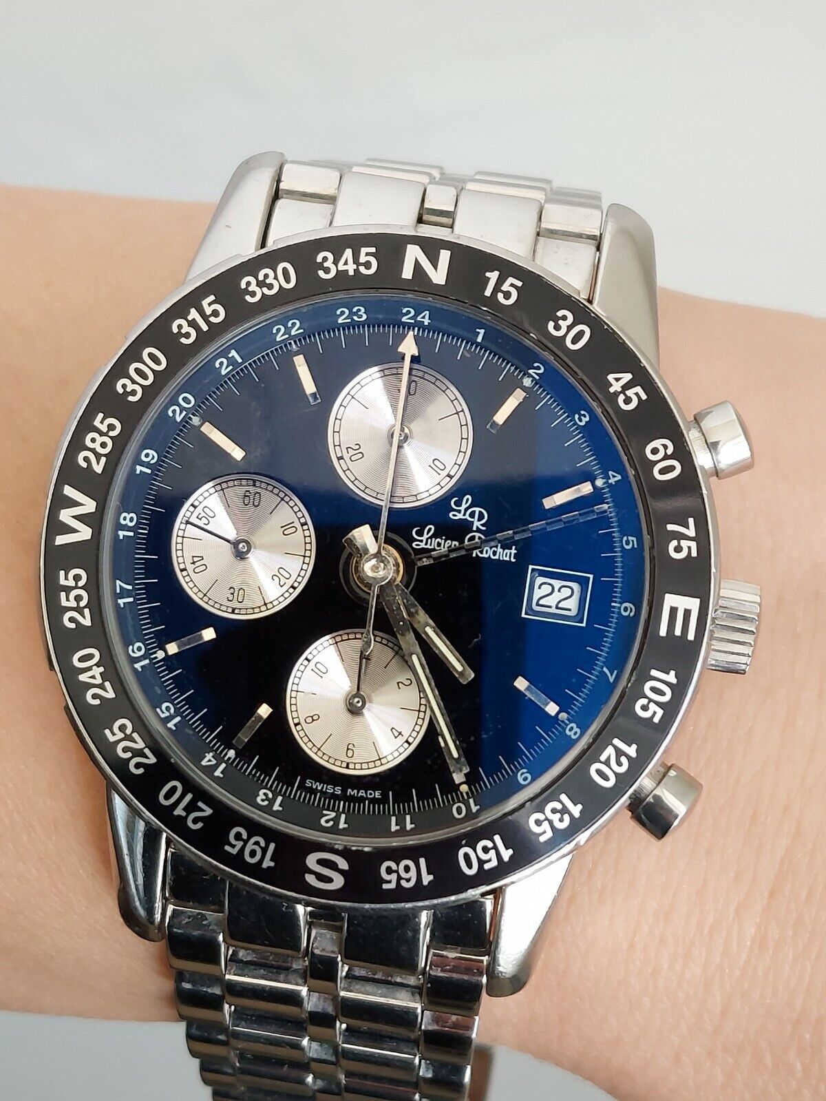 Lucien Rochat Chronograph GMT Diver ETA 7750 40.5mm