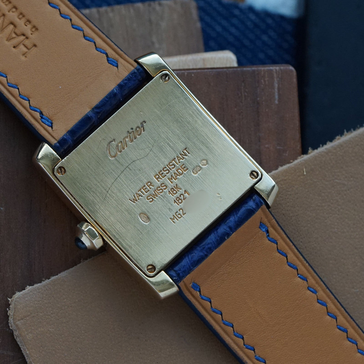 Cartier Tank Française W5000356 18K Yellow Gold Quartz 25mm