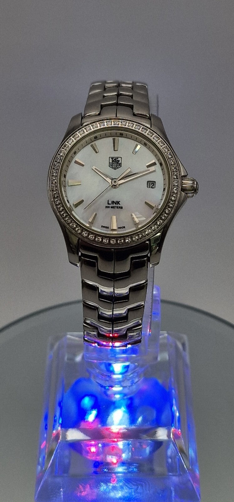 TAG Heuer Link Ladies Diamond Bezel 200m, with TAG Heuer Box