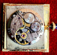 Must de Cartier Tank LM Manual Wind Burgundy Spiderweb Dial