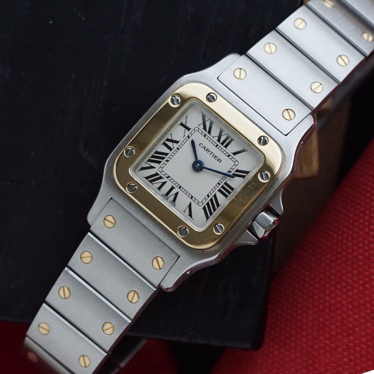 Cartier Santos Galbée Two-Tone Steel & Gold Quartz, 2008 Papers