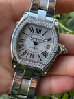 Cartier Roadster 2510 Diamond Bezel Automatic Steel