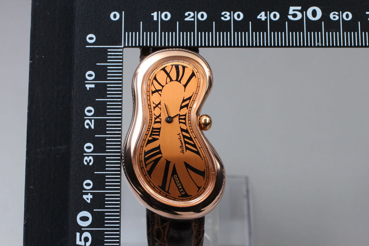 Salvador Dalí Exaequo Softwatch 29mm Rose Gold Quartz, Box Set