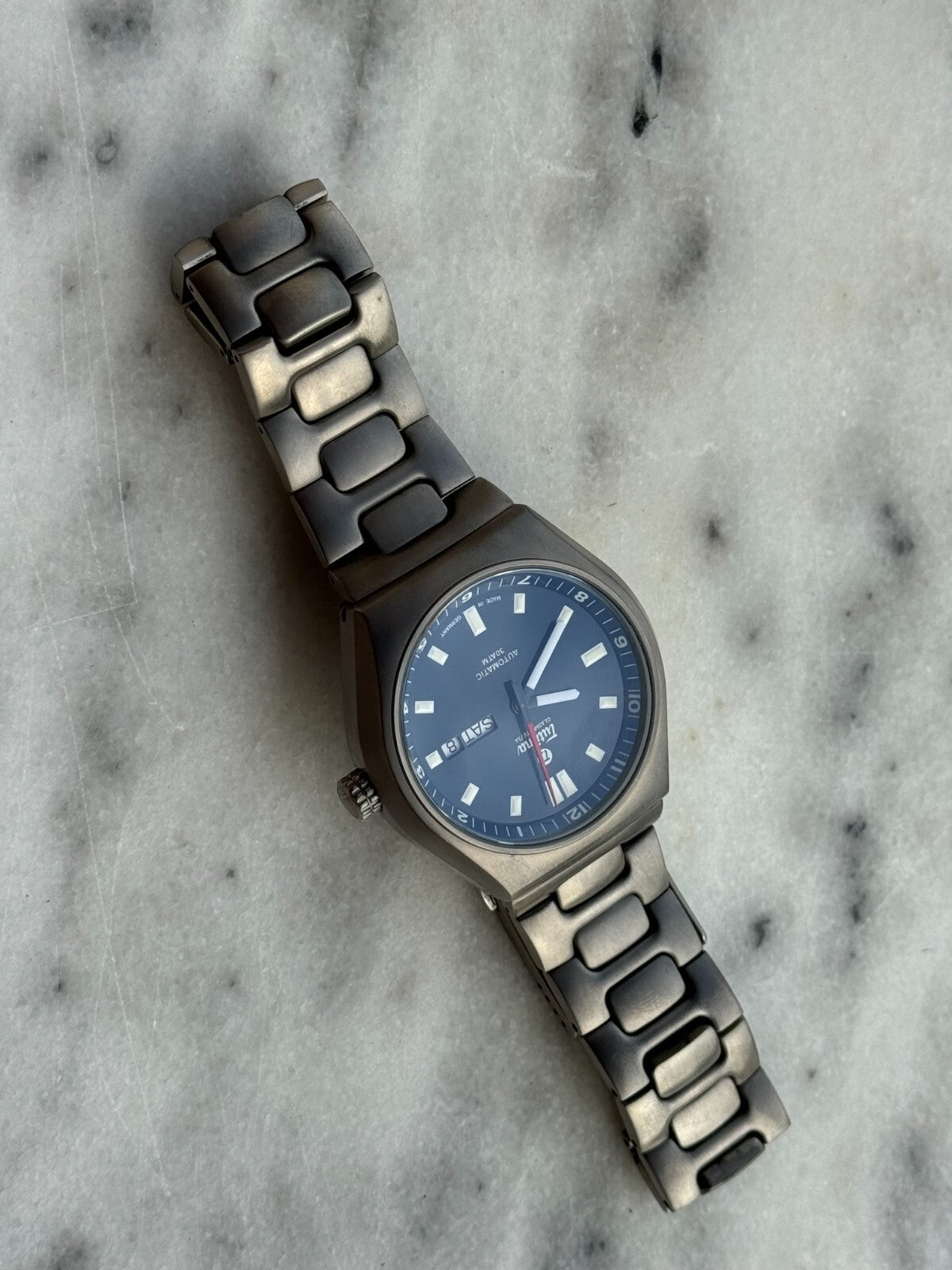 Tutima M2 Coastline 6150 Titanium Blue Dial Automatic Day-Date