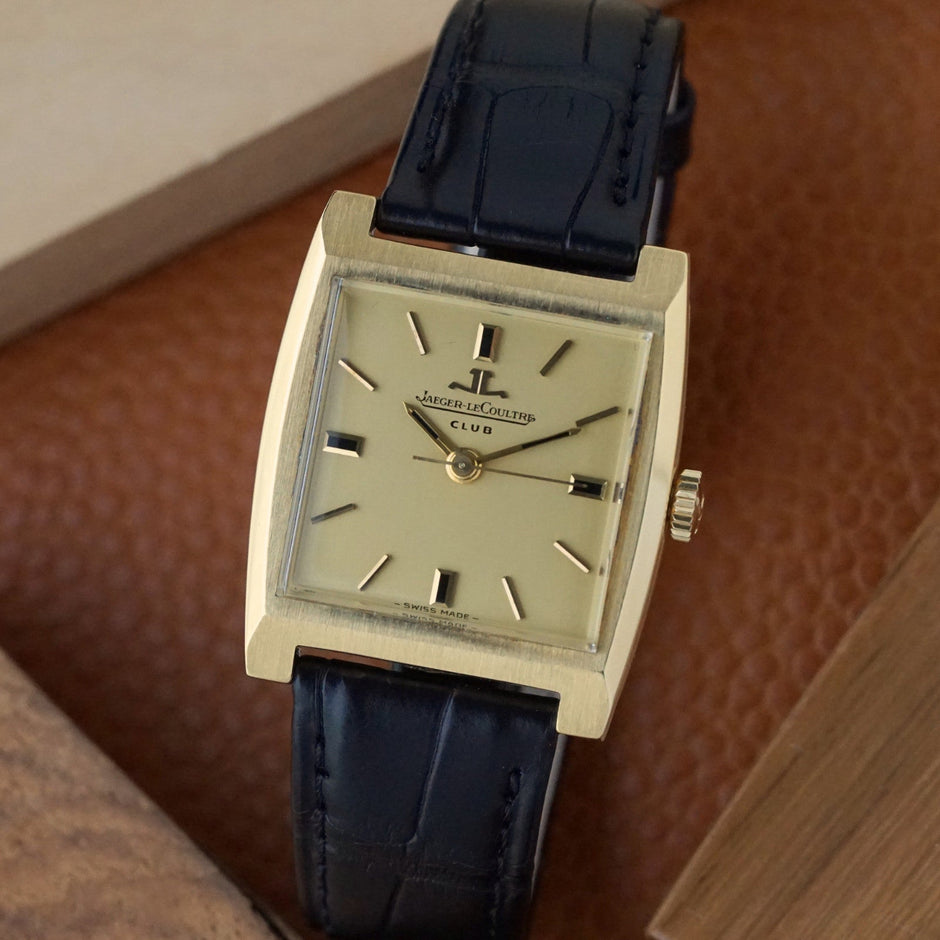 Vintage Jaeger-LeCoultre Club 200701 18K Gold Cushion Watch