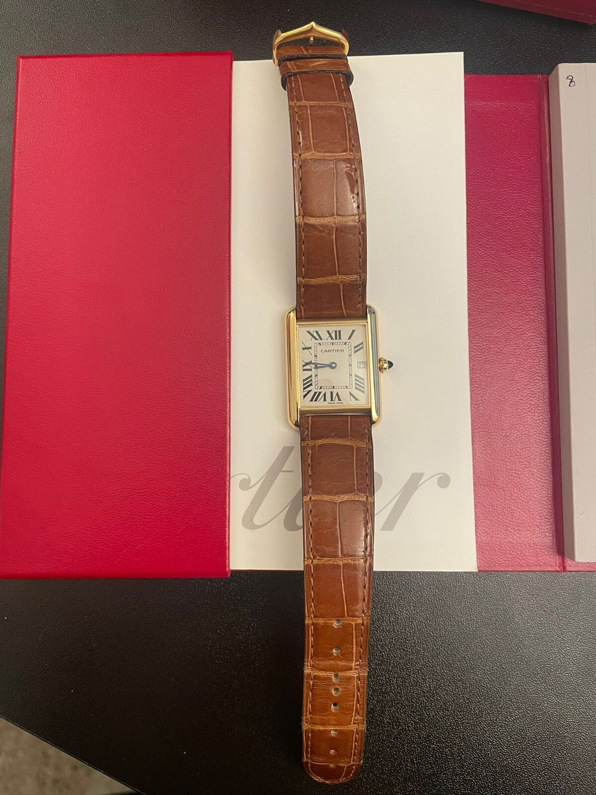Cartier Tank Louis Cartier 2441, Serviced by Cartier 2025, Full Set