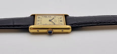 Must de Cartier Tank Mid-Size Vermeil Mechanical Watch, Vintage