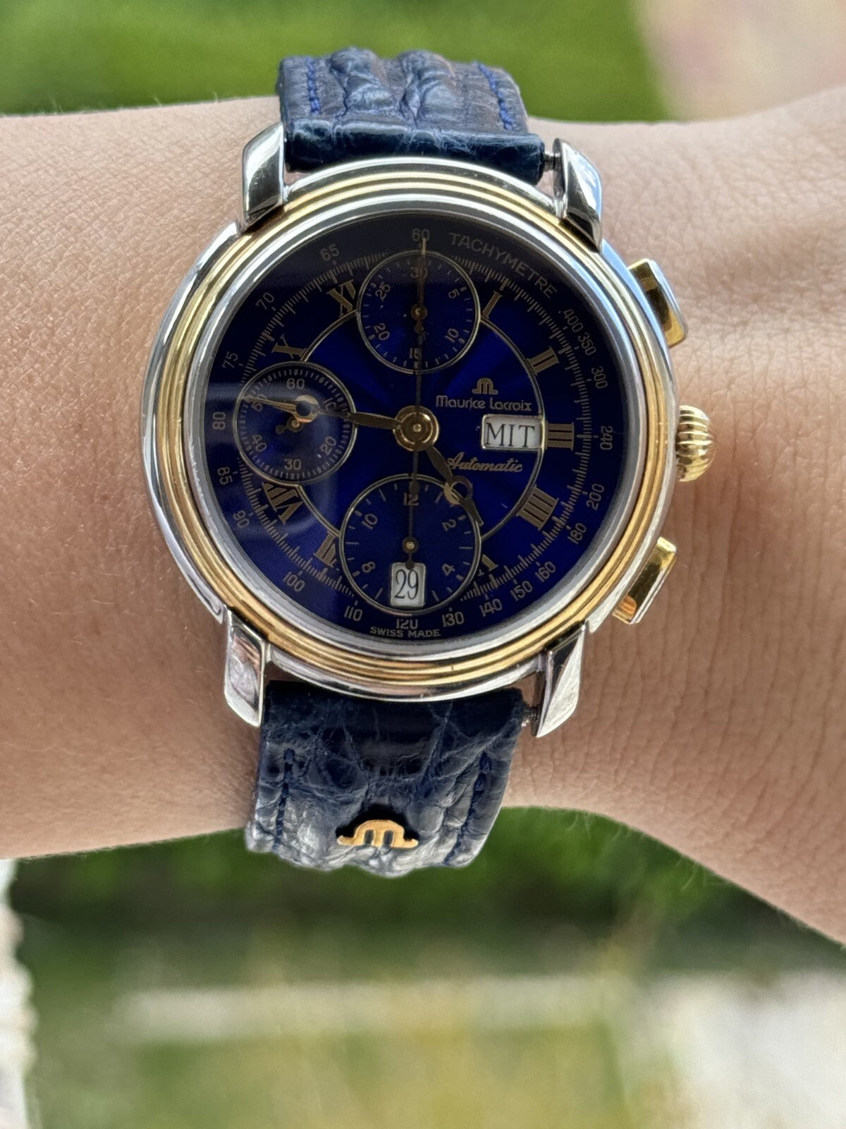 Maurice Lacroix Masterpiece Chronograph 67413 Blue Dial 38mm
