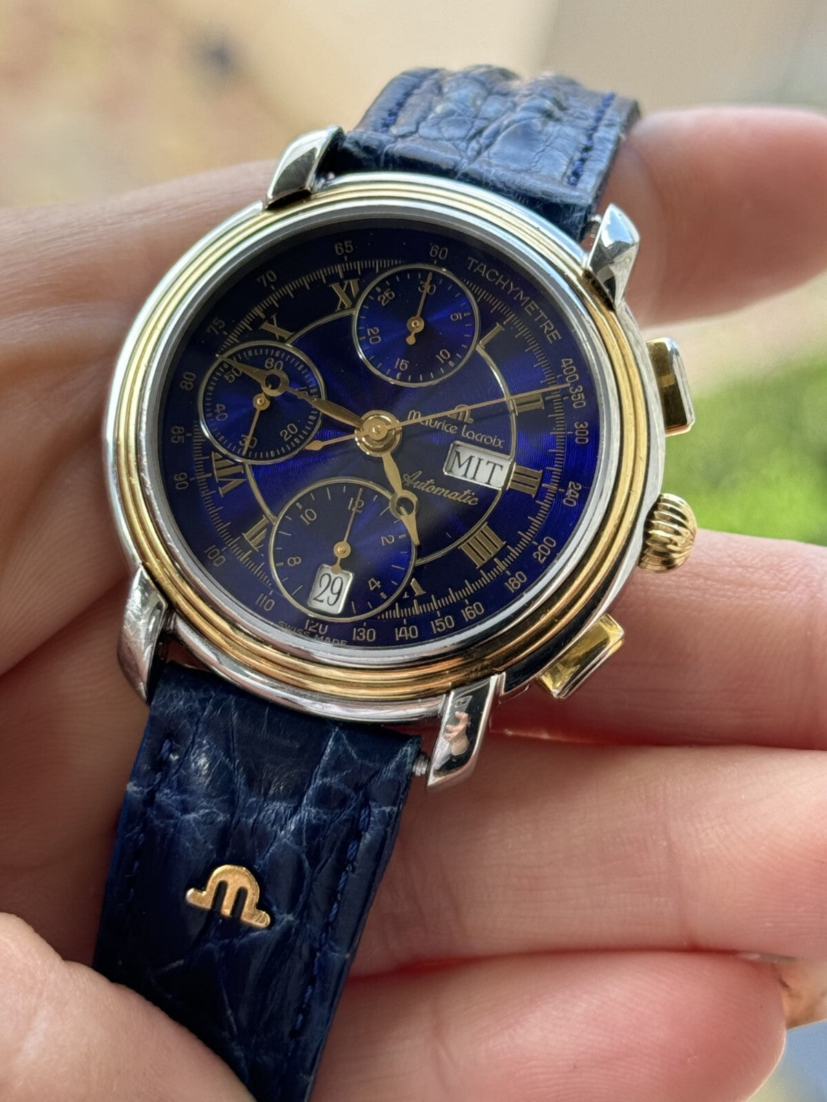 Maurice Lacroix Masterpiece Chronograph 67413 Blue Dial 38mm
