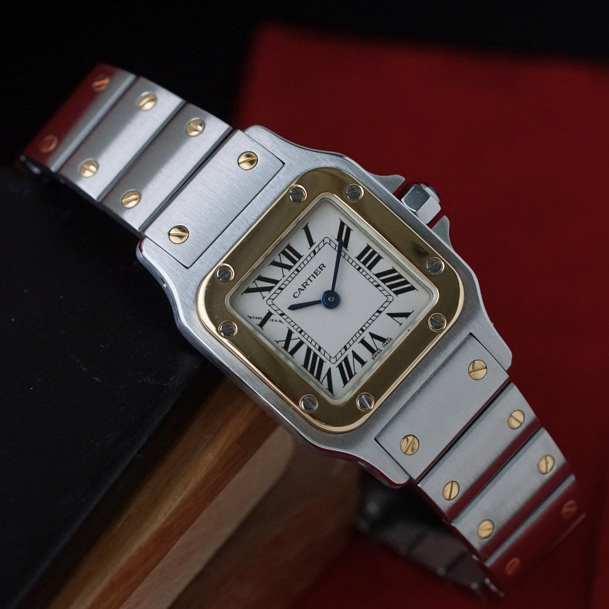 Cartier Santos Galbée Two-Tone Steel & Gold Quartz, 2008 Papers