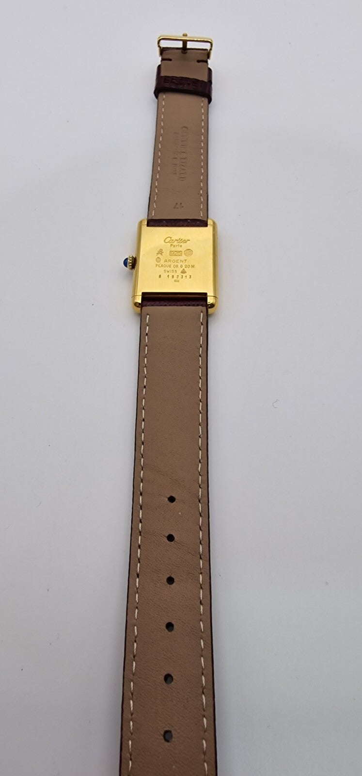 Must de Cartier Tank Mid-Size Vermeil Mechanical, Great Condition