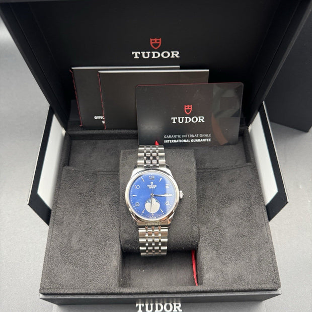 Tudor 1926 Luna M91560-0002 39mm Moon Phase Blue Dial, New