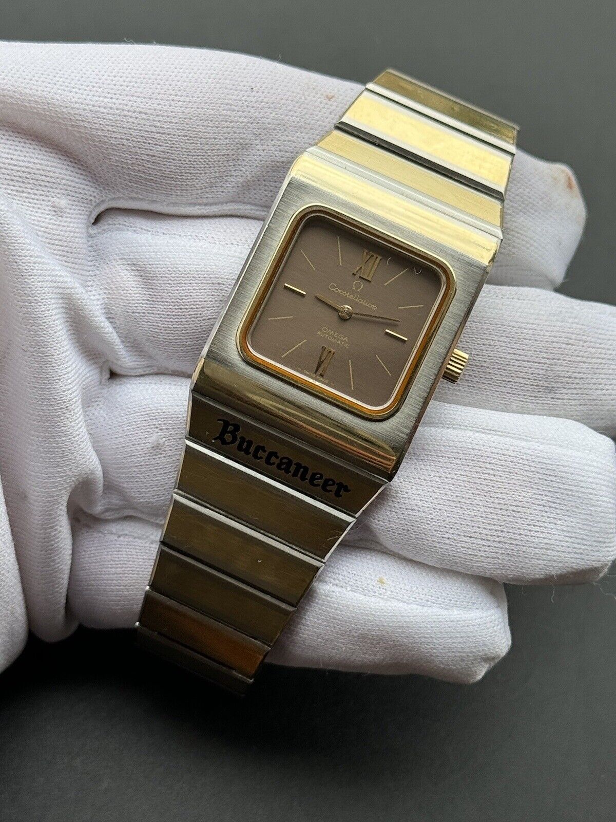 Vintage Omega Constellation 'Buccaneer' Automatic Gold & Steel