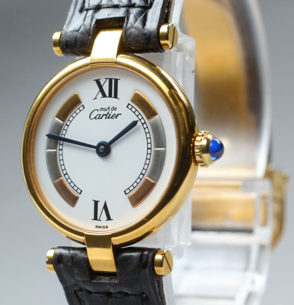 Must de Cartier Vermeil 590004 Quartz 23mm Ladies Watch