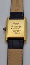 Must de Cartier Tank Mid-Size Vermeil Mechanical Watch, Vintage