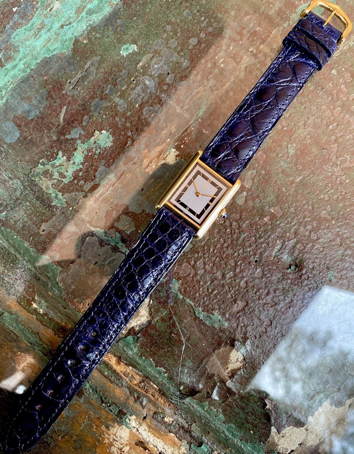 Must de Cartier Tank LM 590005 Vermeil Quartz 24x31mm