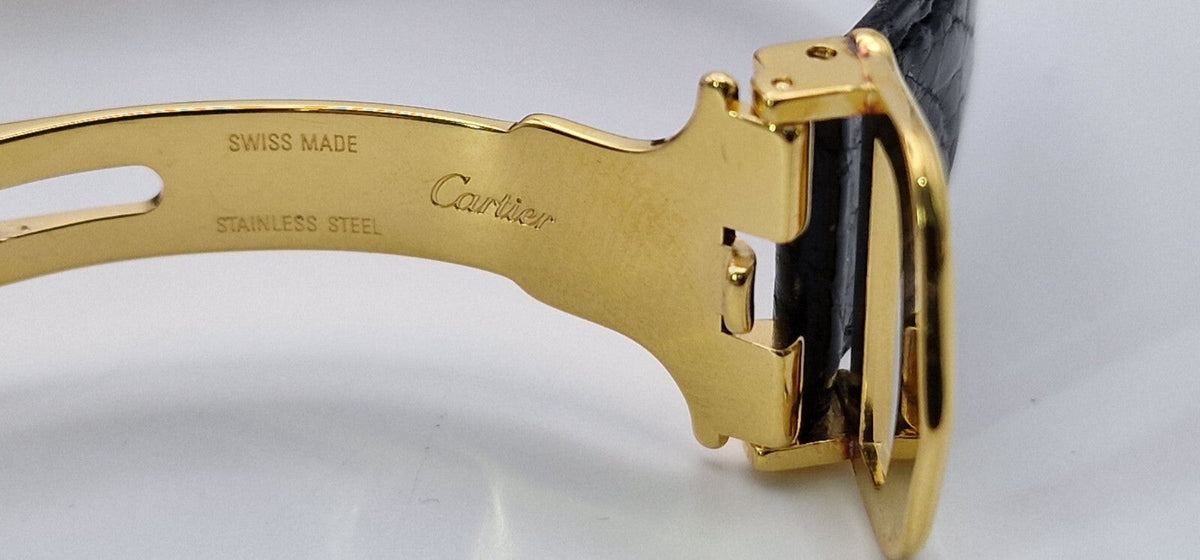 Must de Cartier Tank Mid-Size Vermeil, 1989 Box & Papers