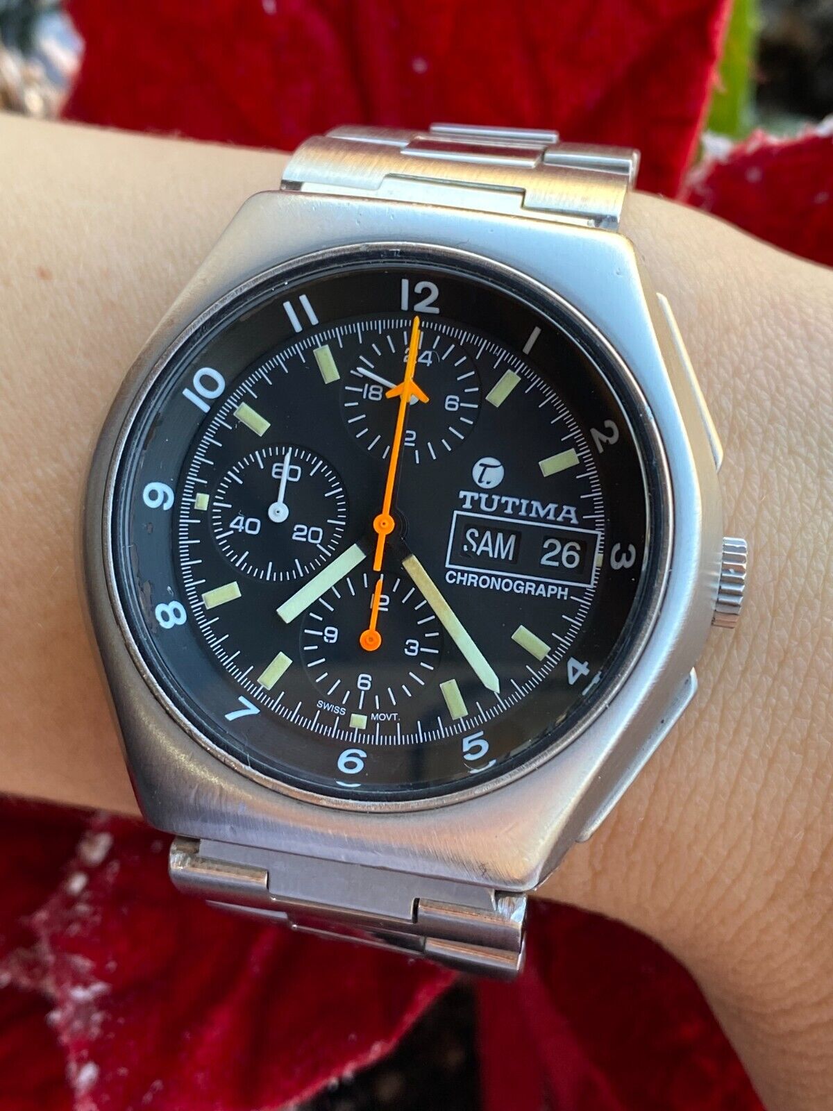 Tutima Military Chronograph Lemania 5100 Automatic 43mm