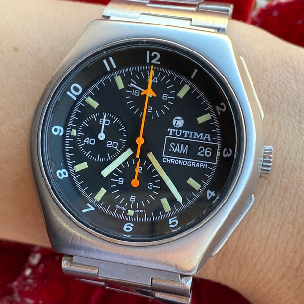 Tutima Military Chronograph Lemania 5100 Automatic 43mm