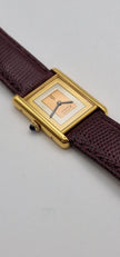 Must de Cartier Tank Mid-Size Vermeil Mechanical, Great Condition