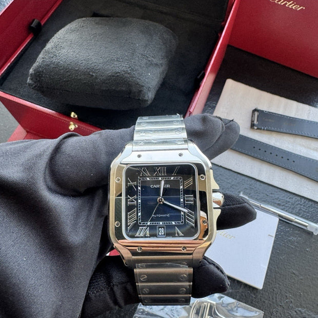 Cartier Santos Large Blue Dial WSSA0071 | New