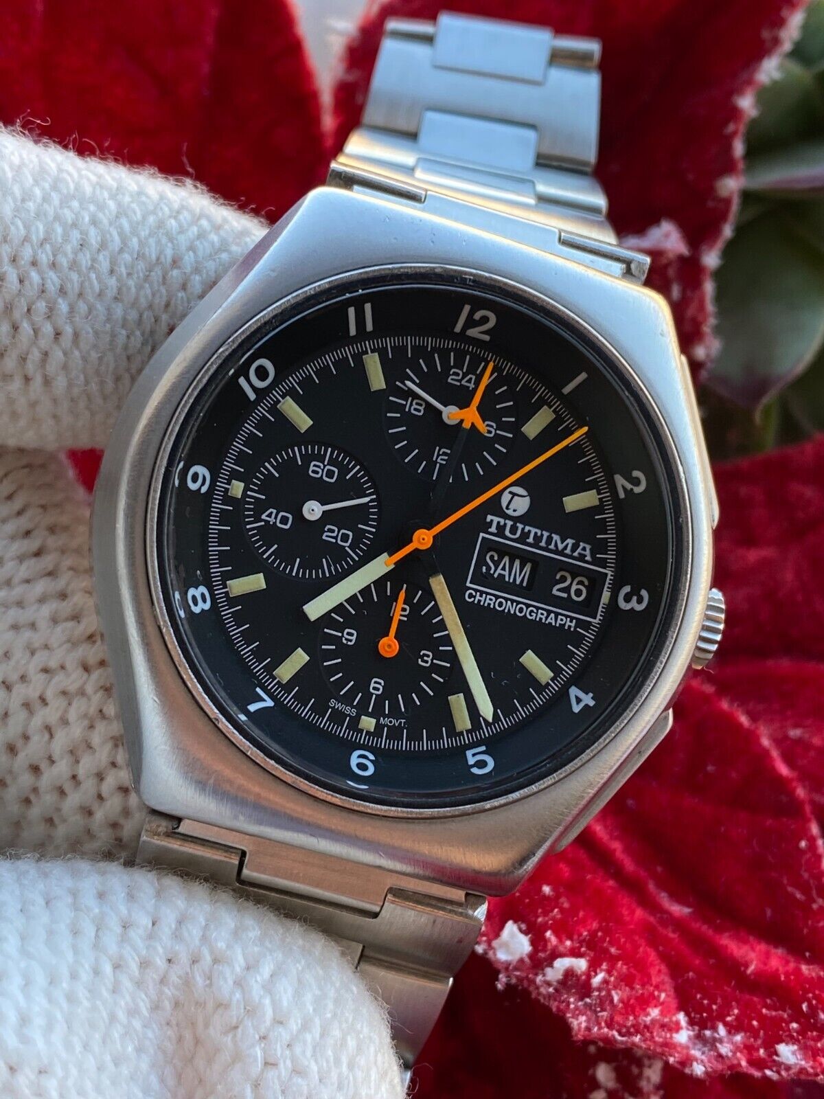 Tutima Military Chronograph Lemania 5100 Automatic 43mm