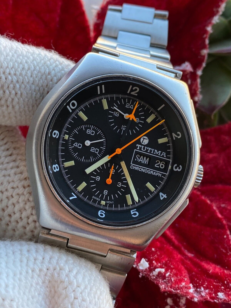 Tutima Military Chronograph Lemania 5100 Automatic 43mm