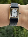 Must de Cartier Tank Vermeil Tri-Colour Quartz 23.5x30.5mm