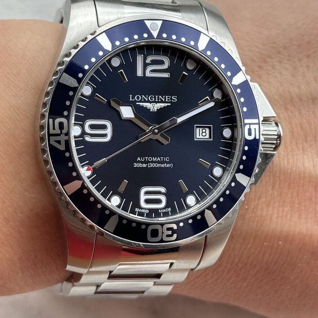 Longines HydroConquest L3.841.4 Blue Dial Automatic 44mm
