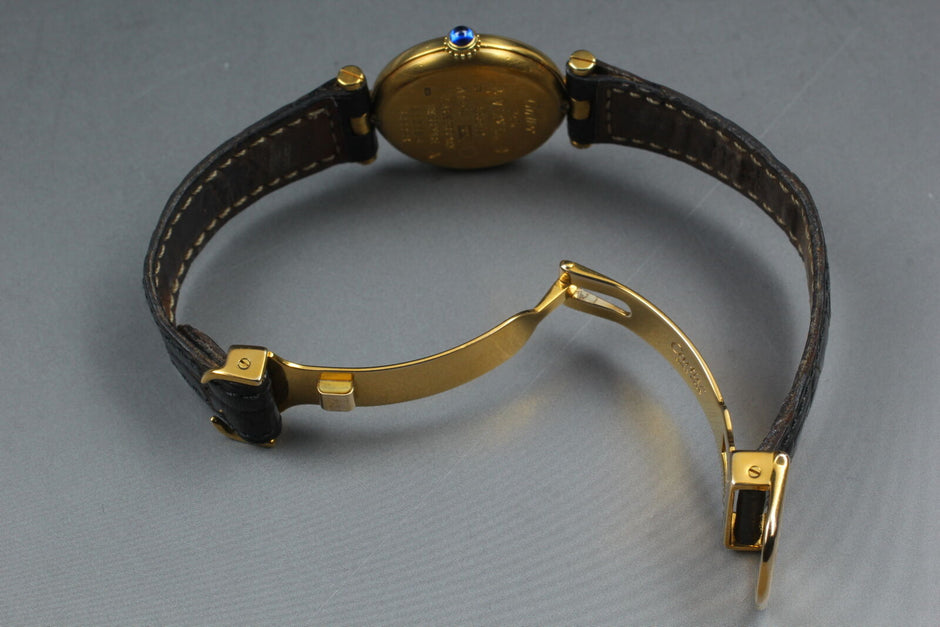 Must de Cartier Vermeil 590004 Quartz 23mm Ladies Watch