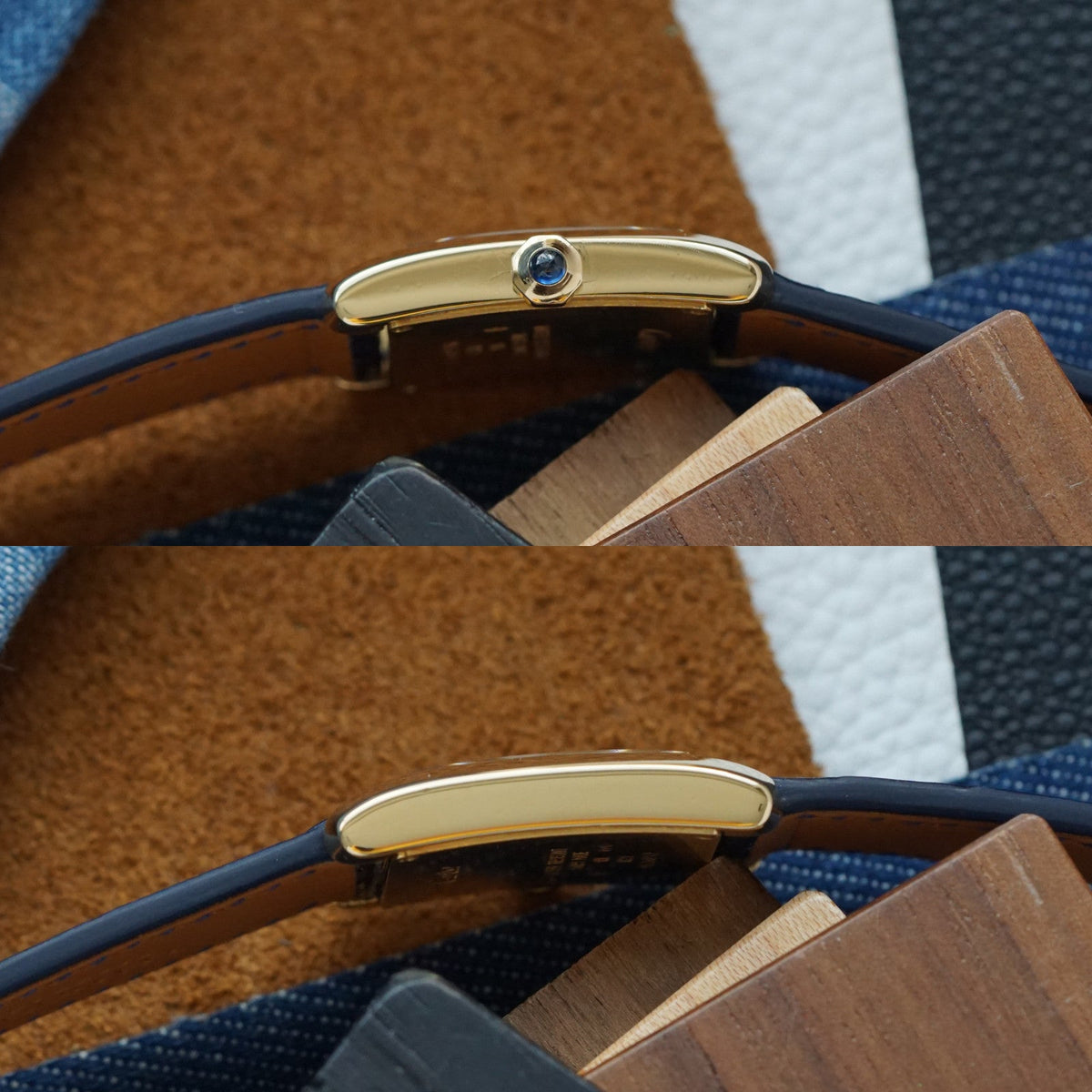 Cartier Tank Française W5000356 18K Yellow Gold Quartz 25mm
