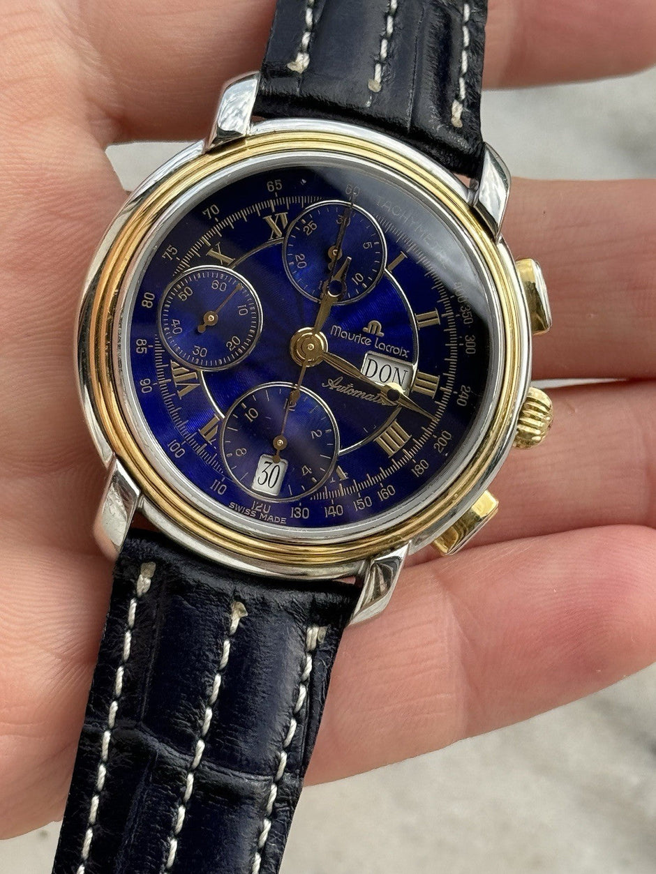 Maurice Lacroix Masterpiece Chronograph 67413 Blue Dial 38mm