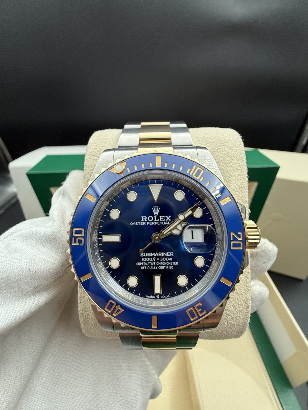 Rolex Submariner Date 41mm Gold & Steel Blue Dial | Unworn