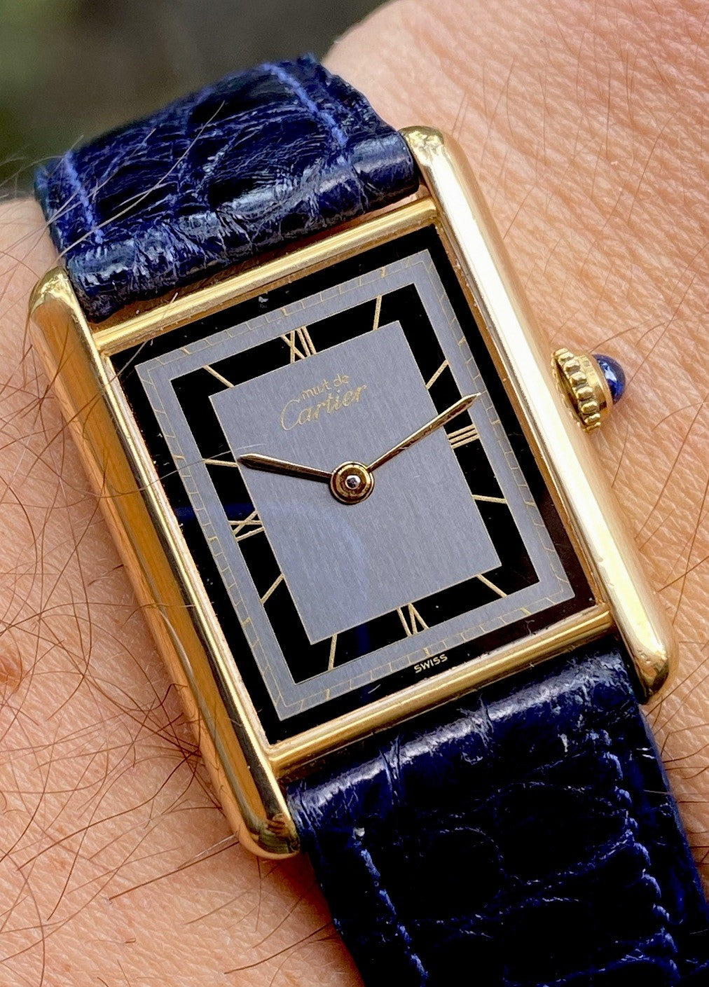 Must de Cartier Tank LM 590005 Vermeil Quartz 24x31mm